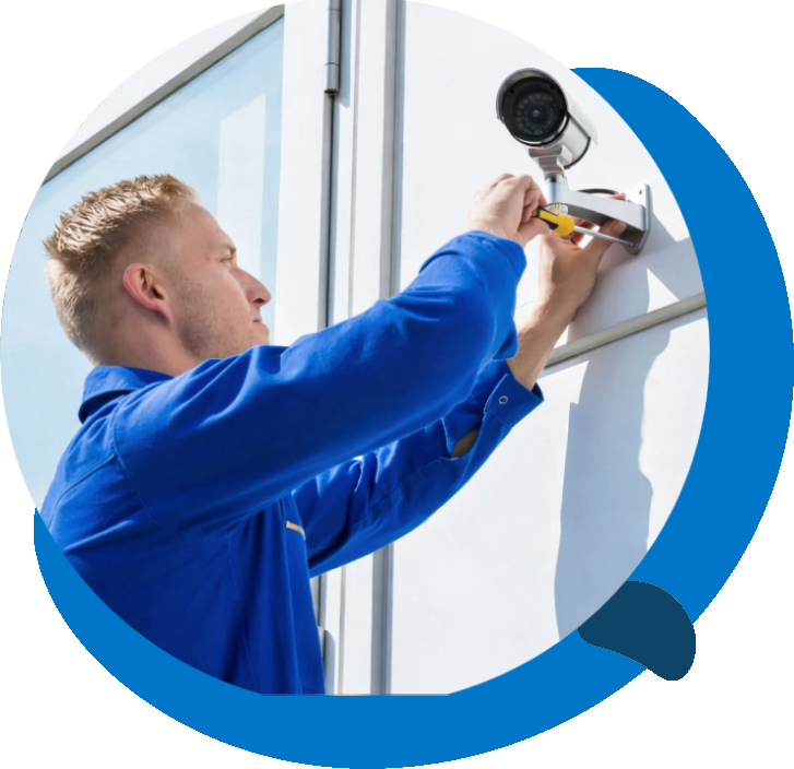 ALocalX security installation team at a residential property